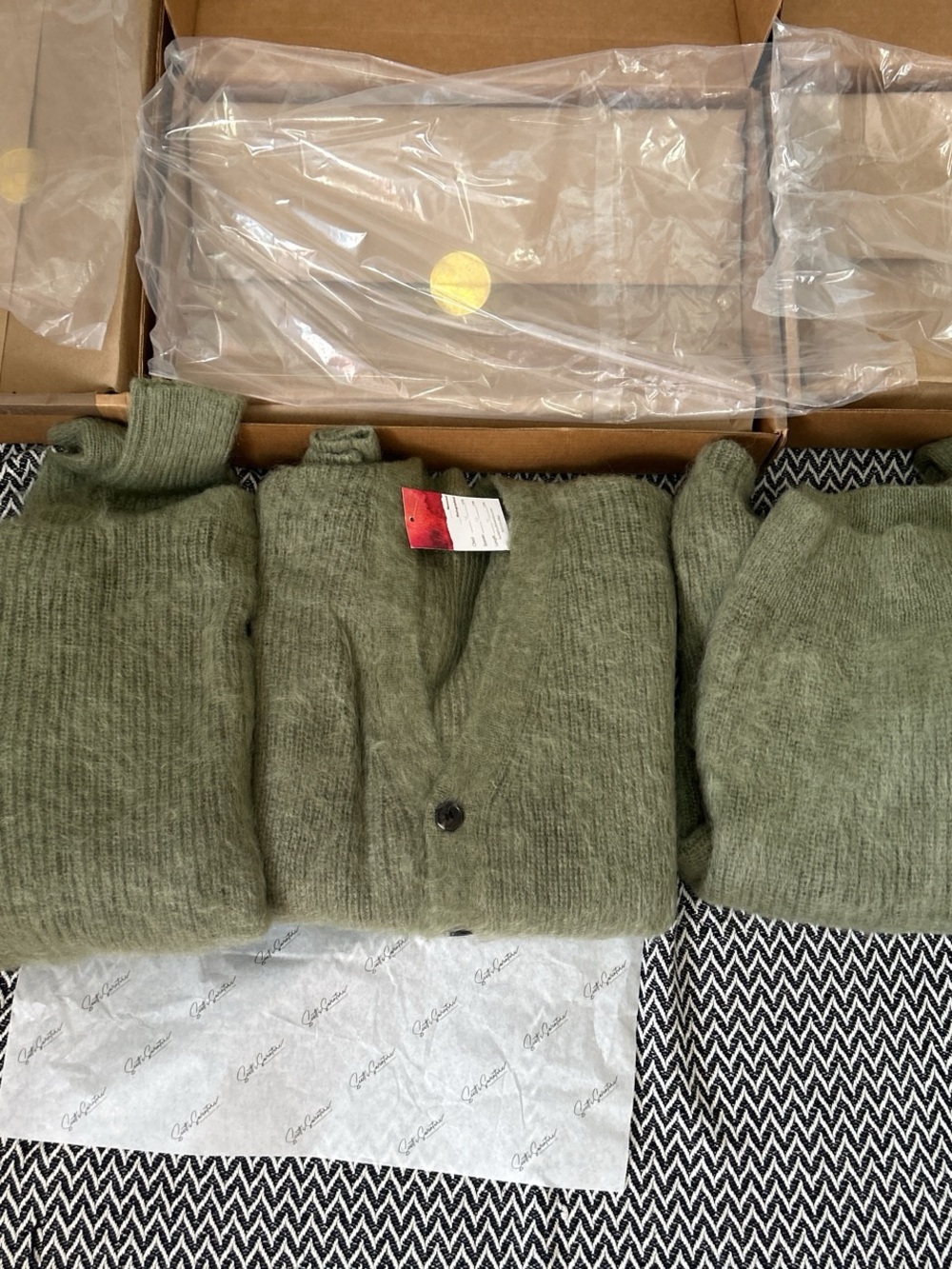 Kurt Cobain MTV Unplugged Green Cardigan Mohair Wool (3 Sweaters - Sz Xl - 2XL)